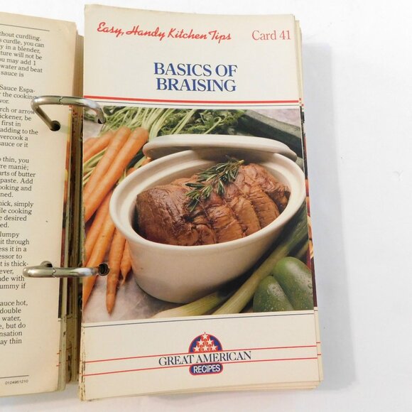 Great American Recipes Vintage 80s Cookbook Over 60 Recipe Cards HB Binder - Picture 6 of 9